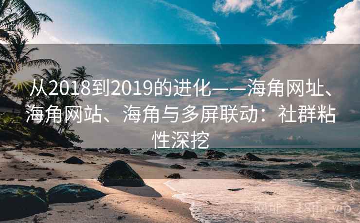 从2018到2019的进化——海角网址、海角网站、海角与多屏联动：社群粘性深挖