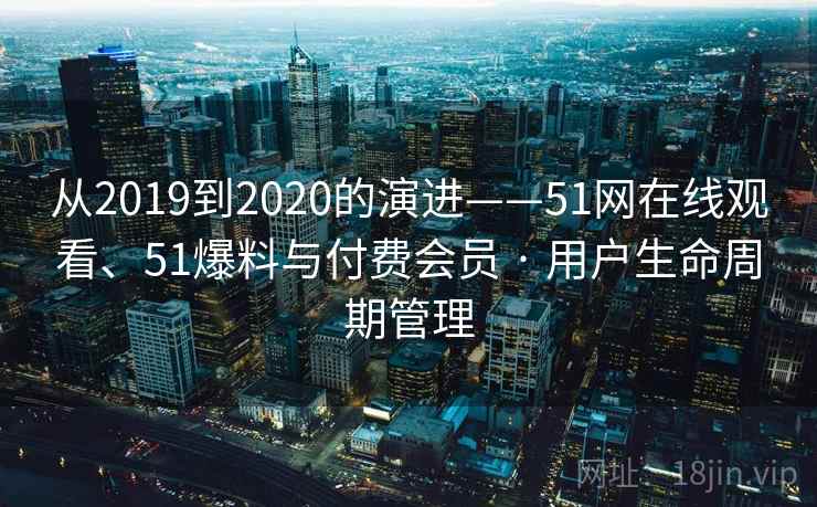 从2019到2020的演进——51网在线观看、51爆料与付费会员 · 用户生命周期管理