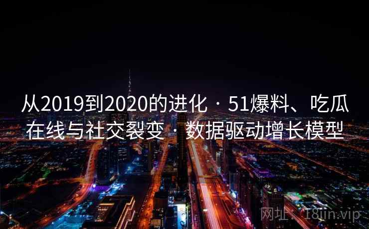 从2019到2020的进化 · 51爆料、吃瓜在线与社交裂变 · 数据驱动增长模型