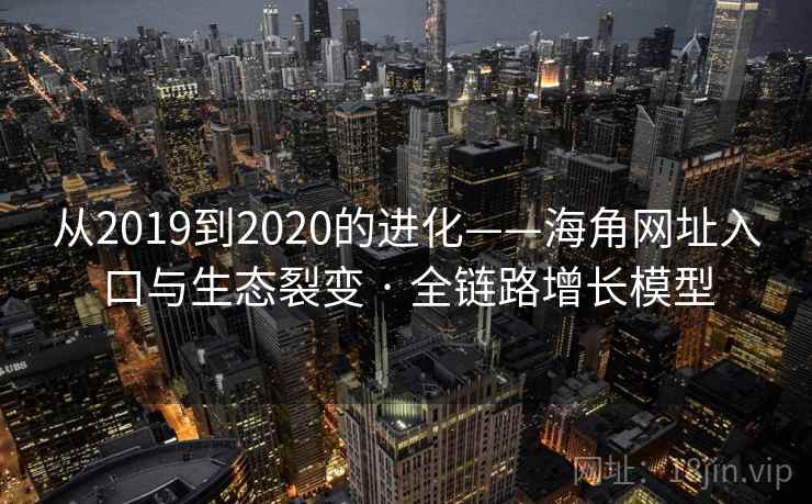 从2019到2020的进化——海角网址入口与生态裂变 · 全链路增长模型
