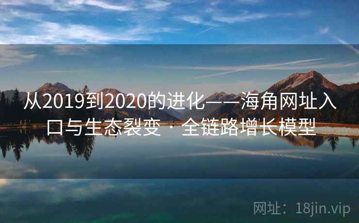 从2019到2020的进化——海角网址入口与生态裂变 · 全链路增长模型