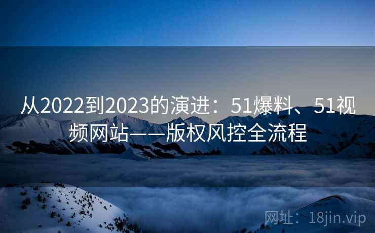 从2022到2023的演进：51爆料、51视频网站——版权风控全流程
